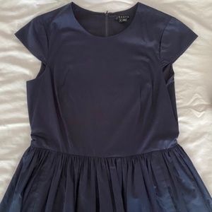 Theory Cotton Navy Dress